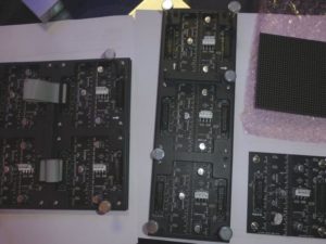 The rear electronics of LED screen modules