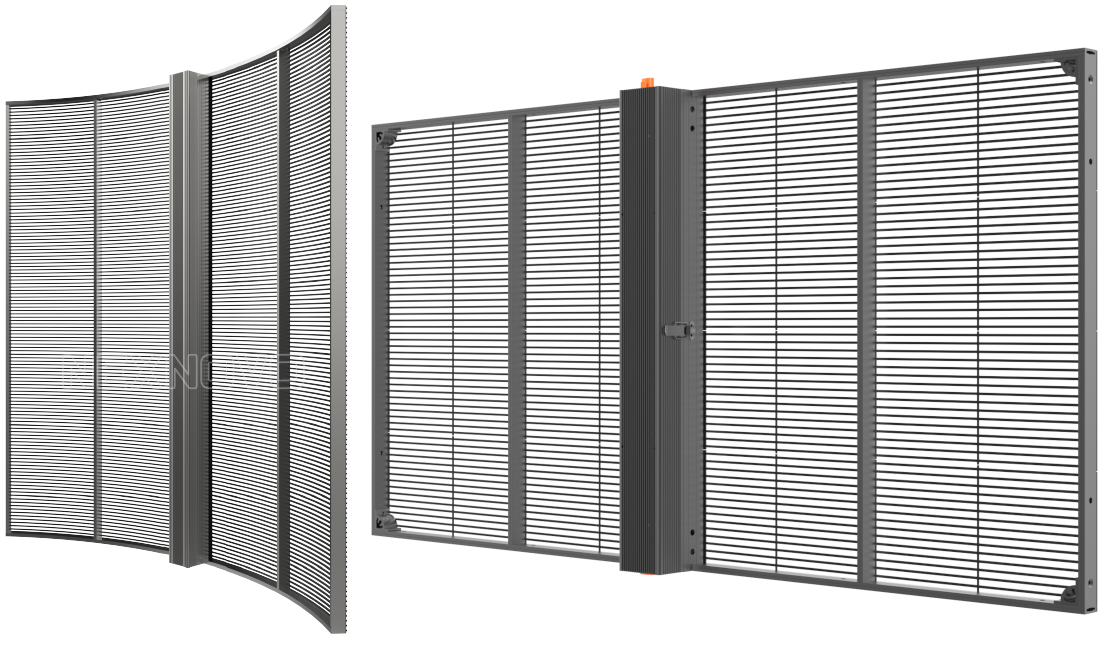 Curved and Flat Transparent LED Screen