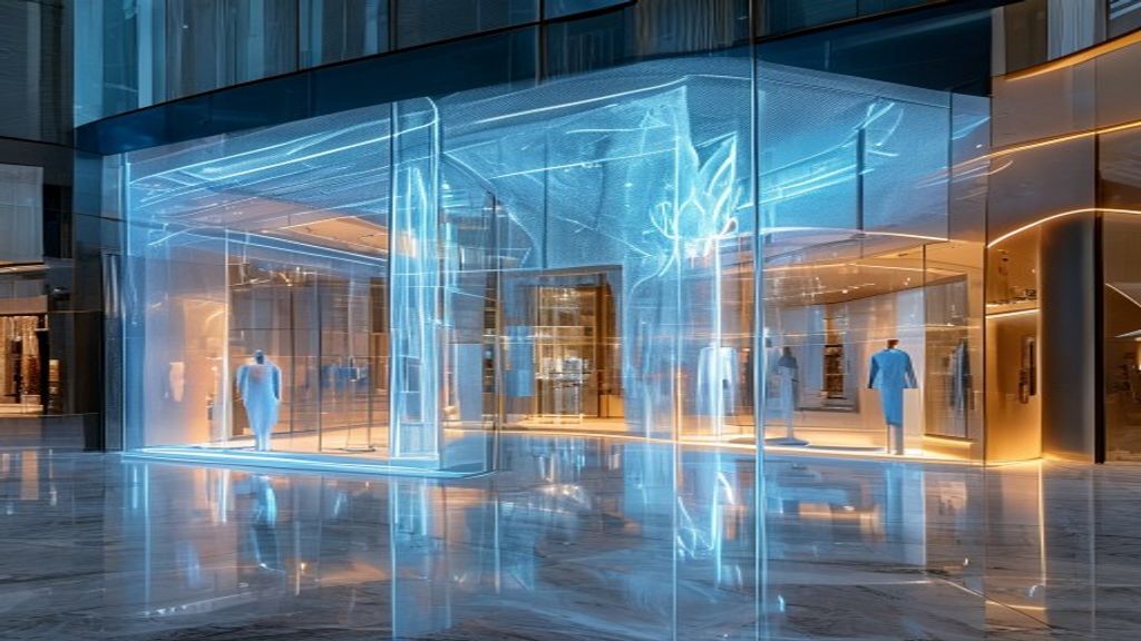 Dubai Mall transparent LED retail facade UAE
