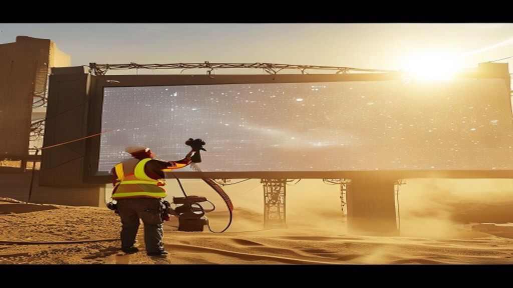 LED screen maintenance technician UAE outdoor
