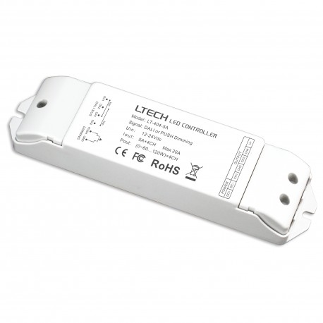DALI LED Controller LT-404-5A — 4-Channel PWM Dimming, 12–24V