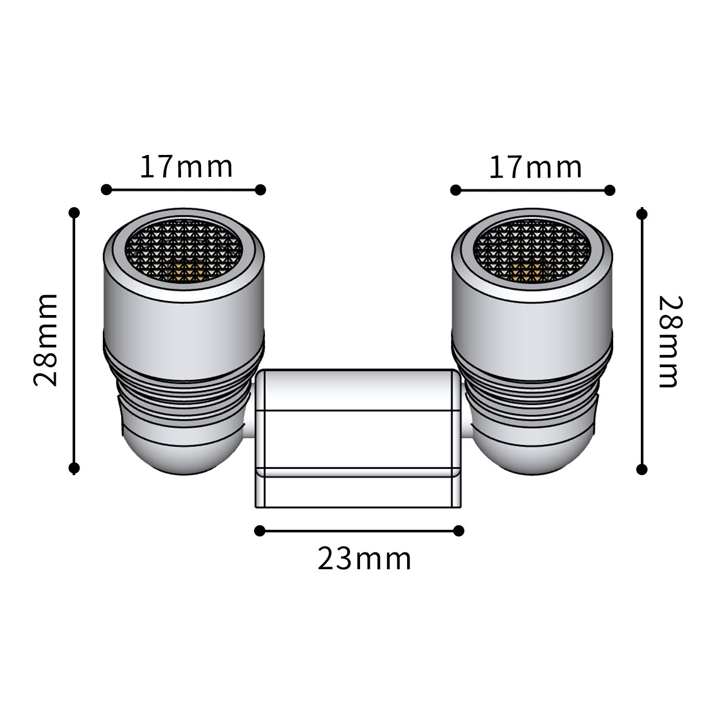 Magnetic Mini LED Spot LUB7519-R-2W — Round, 2×1W, Multi-White - Image 2