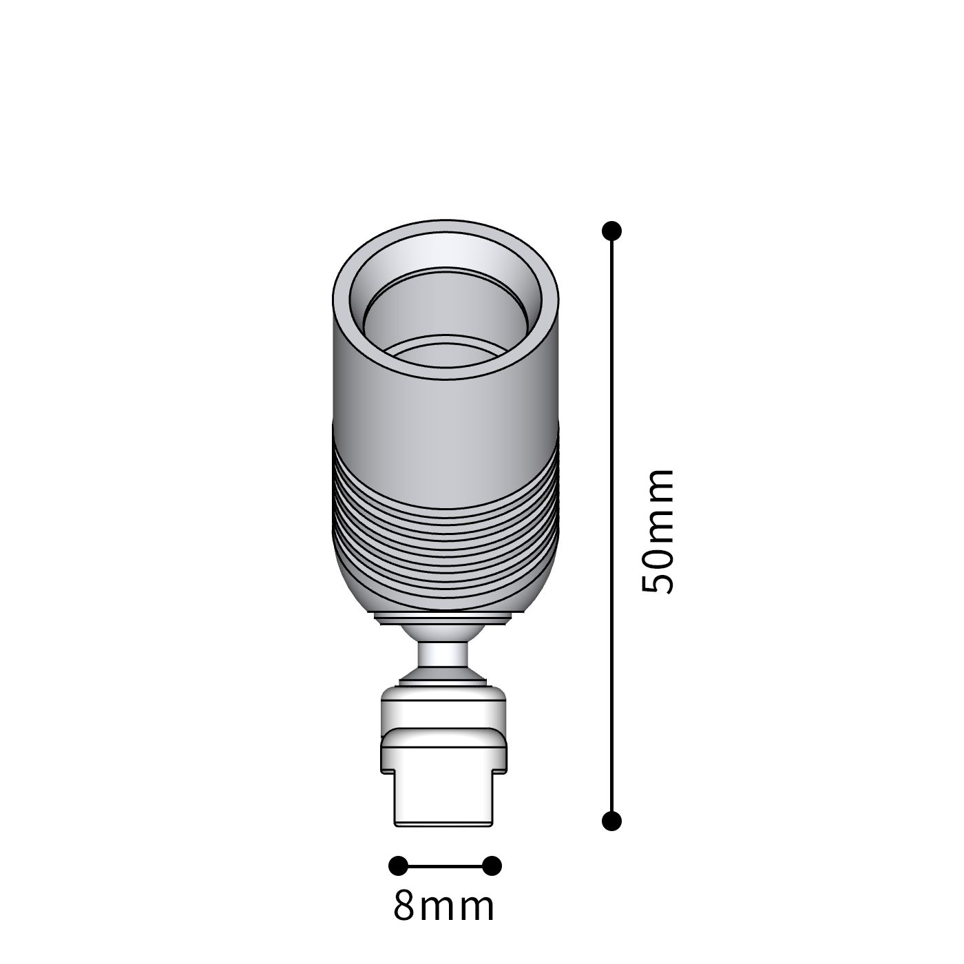 Magnetic Mini LED Spot LUB7520-P-1W — Flat Round, 1W, Multi-White - Image 3