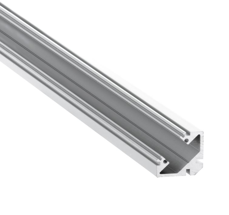 Sophia Corner Aluminum LED Profile — 45° Angled, Professional Series