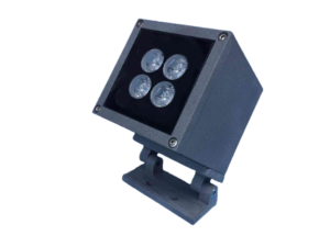 T5 Square LED Spotlight — 4-Color RGBW, 12W, DMX, 15° Beam